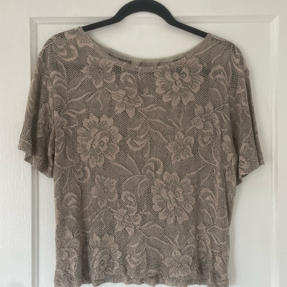 Vintage see through crochet/knit shit.